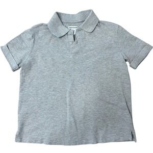 Amazon Essentials Kids Heather Grey Short Sleeve Polo Shirt Size M 8 Years